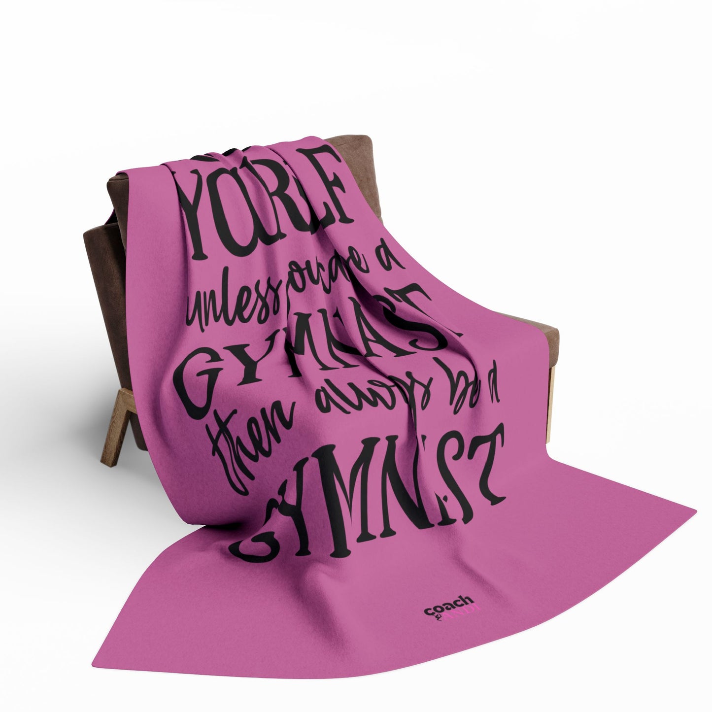 Always Be A Gymnast-Pink (Arctic Fleece Blanket)