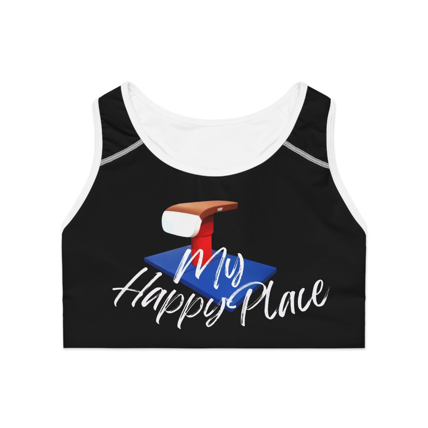 My Happy Place-Vault (Sports Bra (AOP)