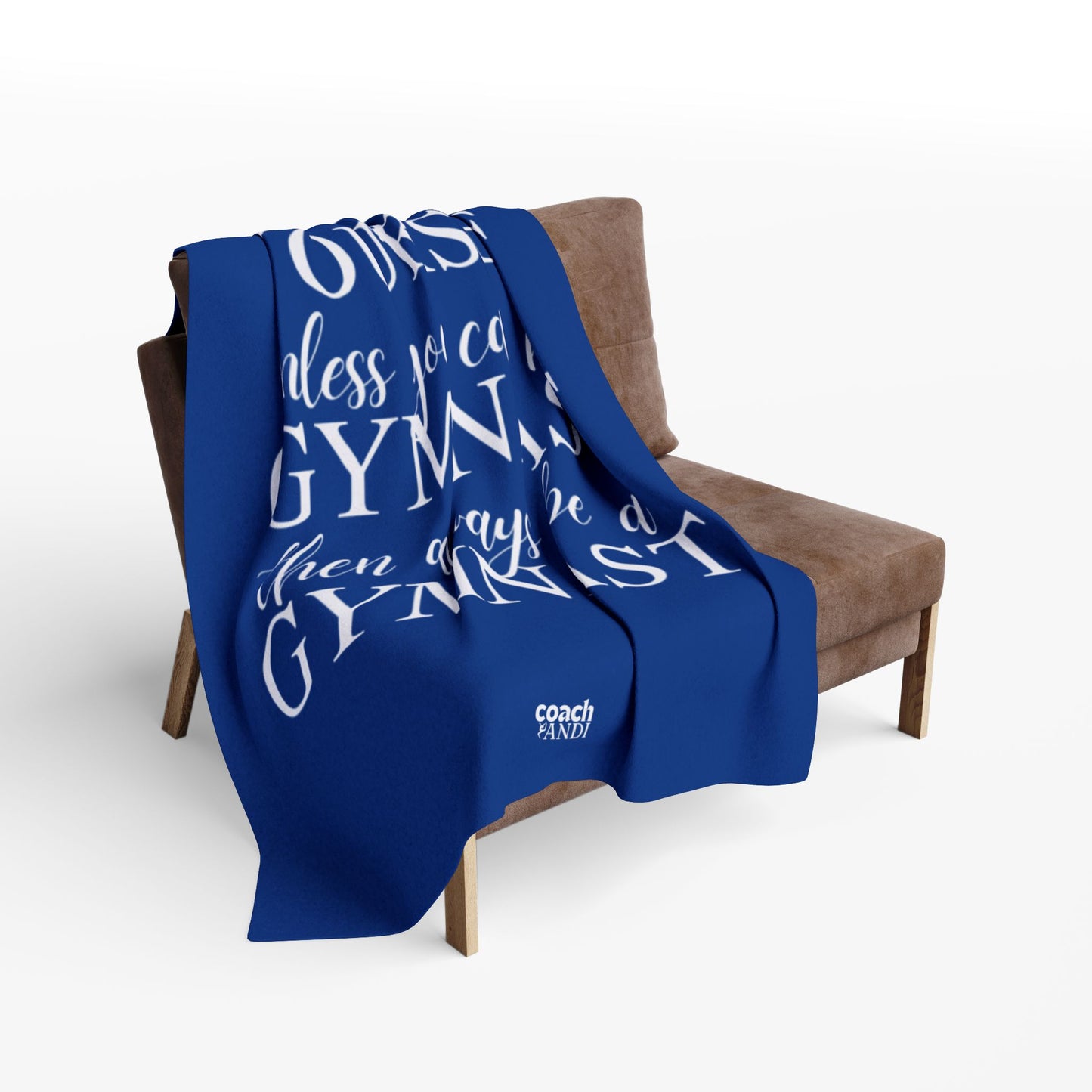Always Be A Gymnast-Blue (Arctic Fleece Blanket)