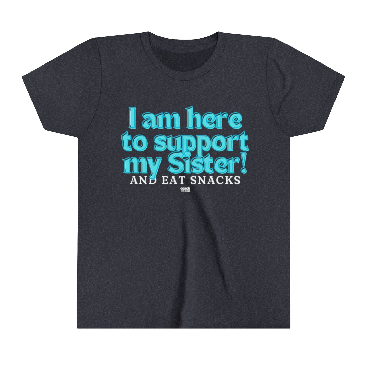 Sister Snack Support-Turquoise (Youth Short Sleeve Tee)