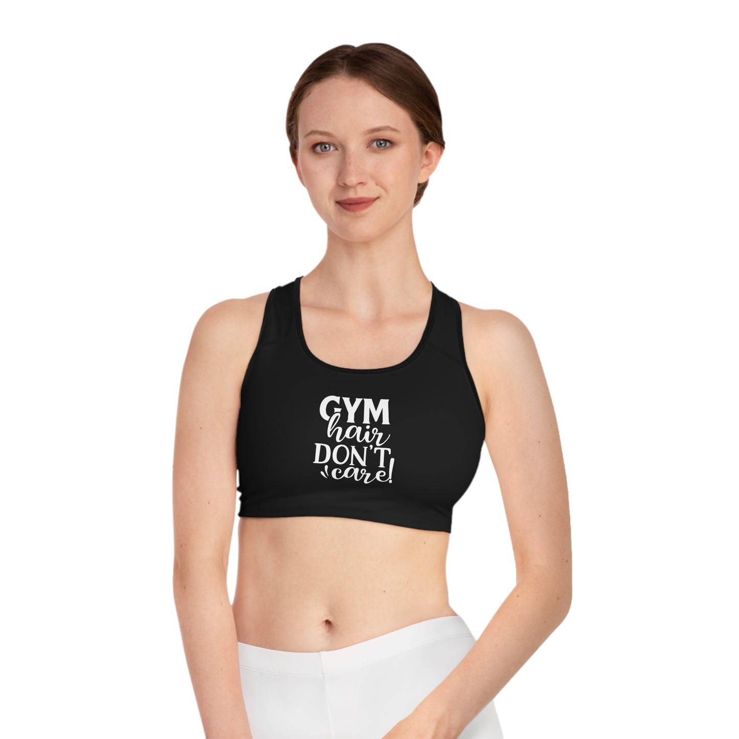 Gym Hair Don't Care (Sports Bra (AOP)