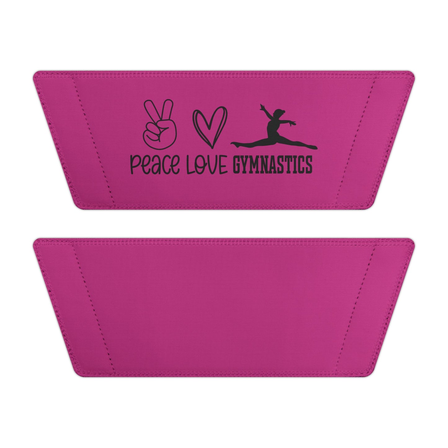 Peace, Love, Gymnastics-Pink (Youth Removable-Strap Sandals)