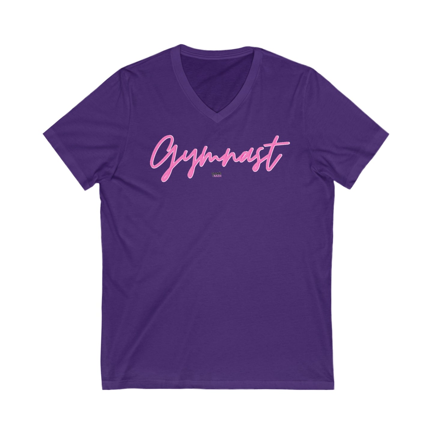 GYMNAST Unisex Jersey Short Sleeve V-Neck Tee