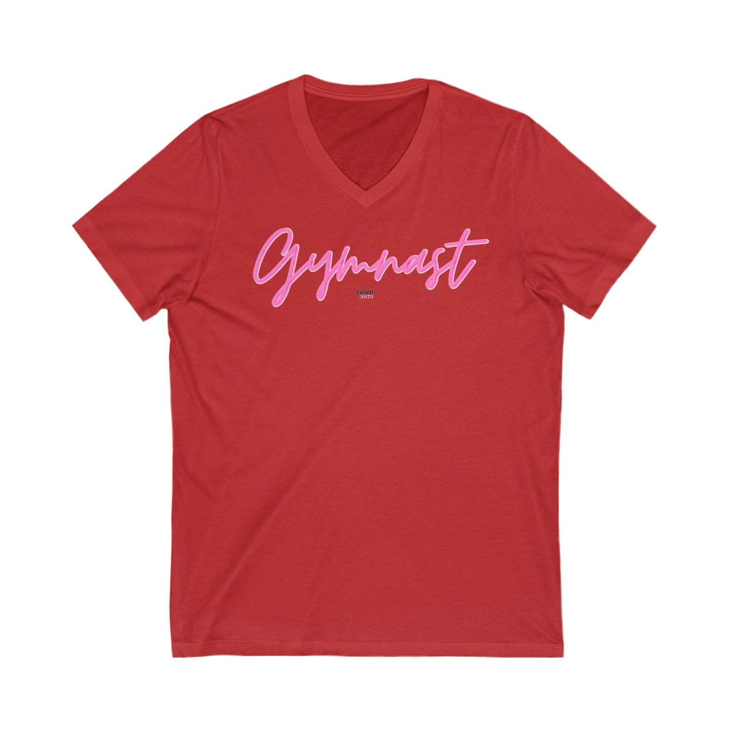 GYMNAST Unisex Jersey Short Sleeve V-Neck Tee