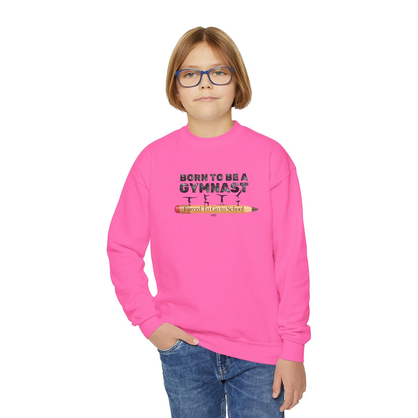 Born a Gymnast (Youth Crewneck Sweatshirt)