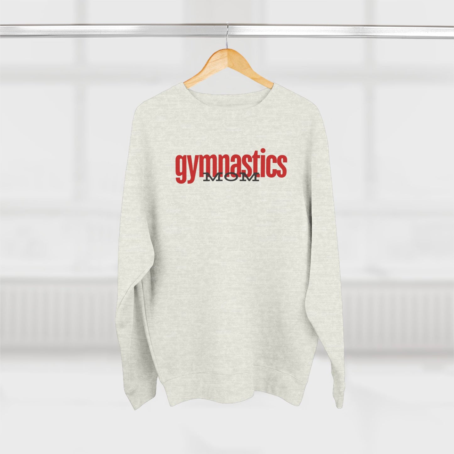 Gymnastics Mom-Red (Adult Crewneck)