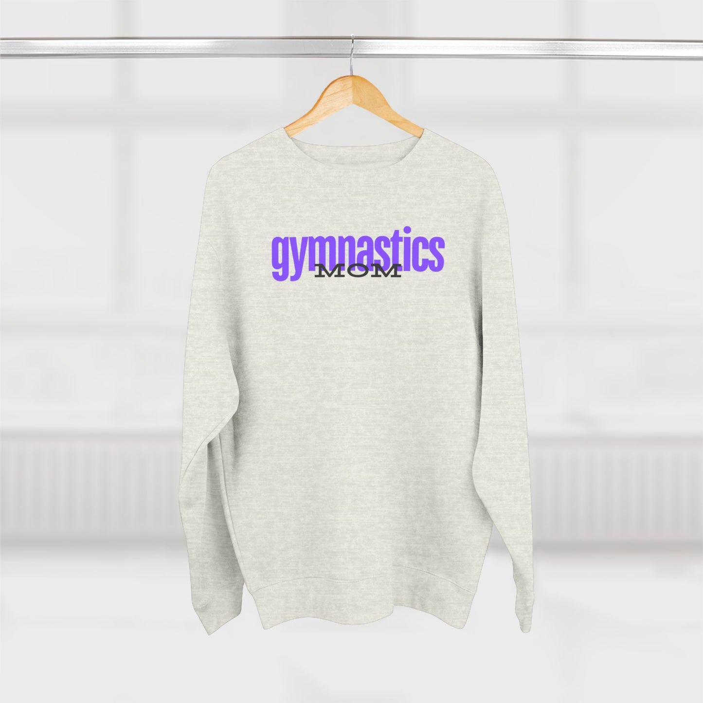 Gymnastics Mom-Purple (Adult Crewneck)