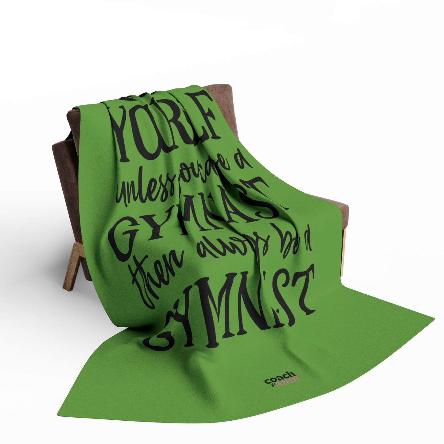 Always Be A Gymnast-Green (Arctic Fleece Blanket)