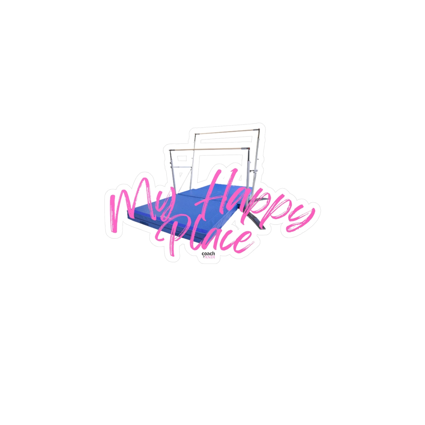 My Happy Place-Bars (Kiss-Cut Vinyl Decals)