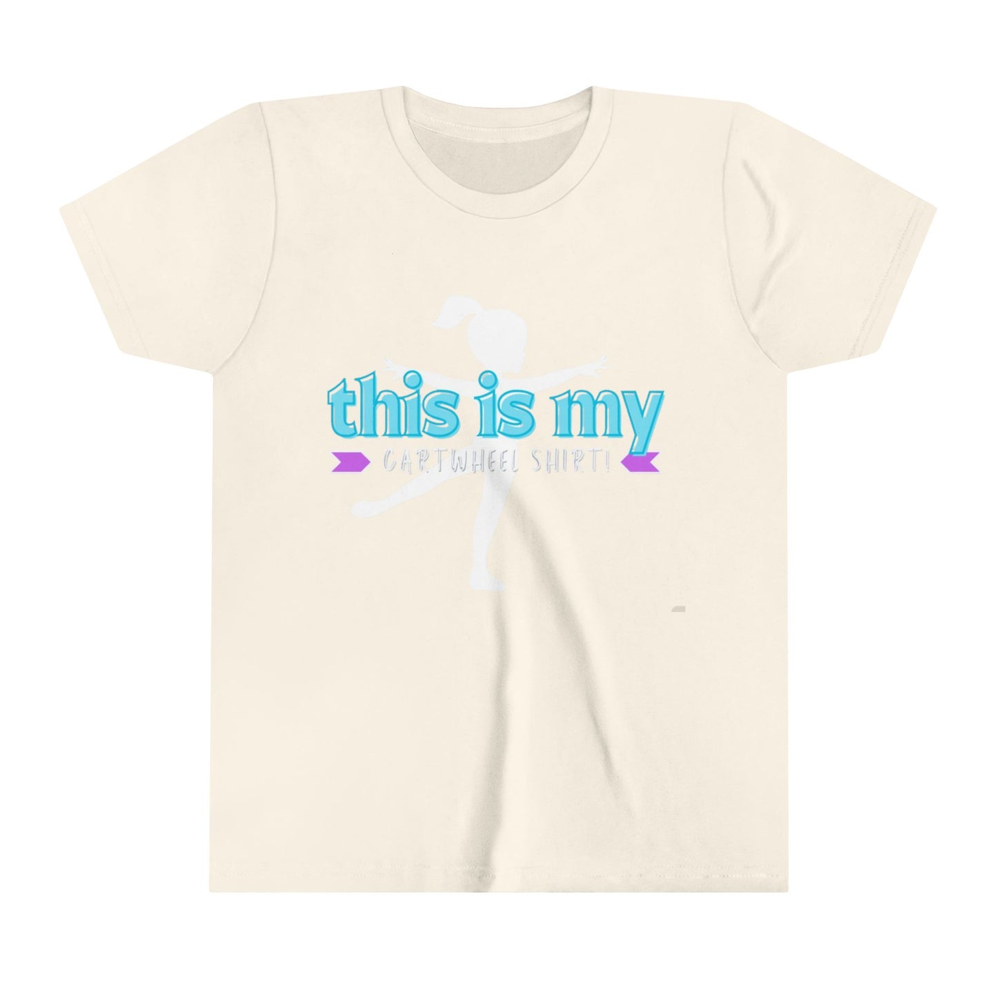 My Cartwheel Shirt-Turquoise (Youth Short Sleeve Tee)