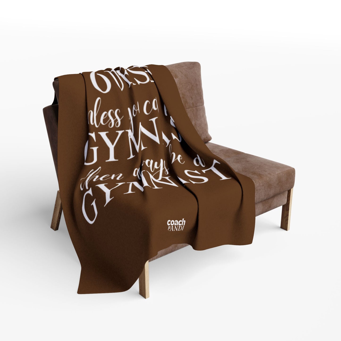 Always Be A Gymnast-Brown (Arctic Fleece Blanket)