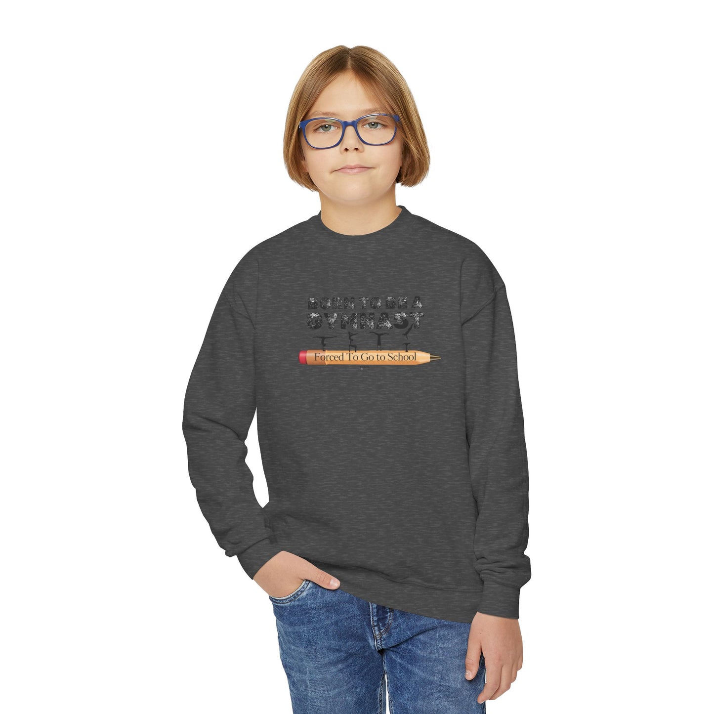 Born a Gymnast (Youth Crewneck Sweatshirt)