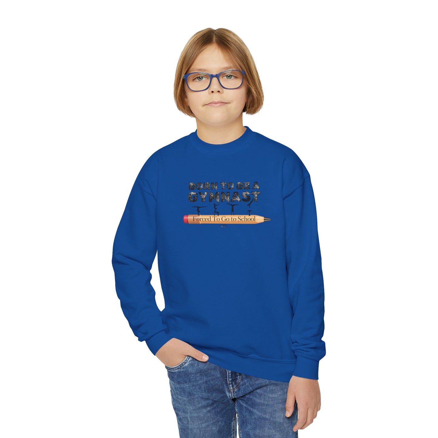 Born a Gymnast (Youth Crewneck Sweatshirt)