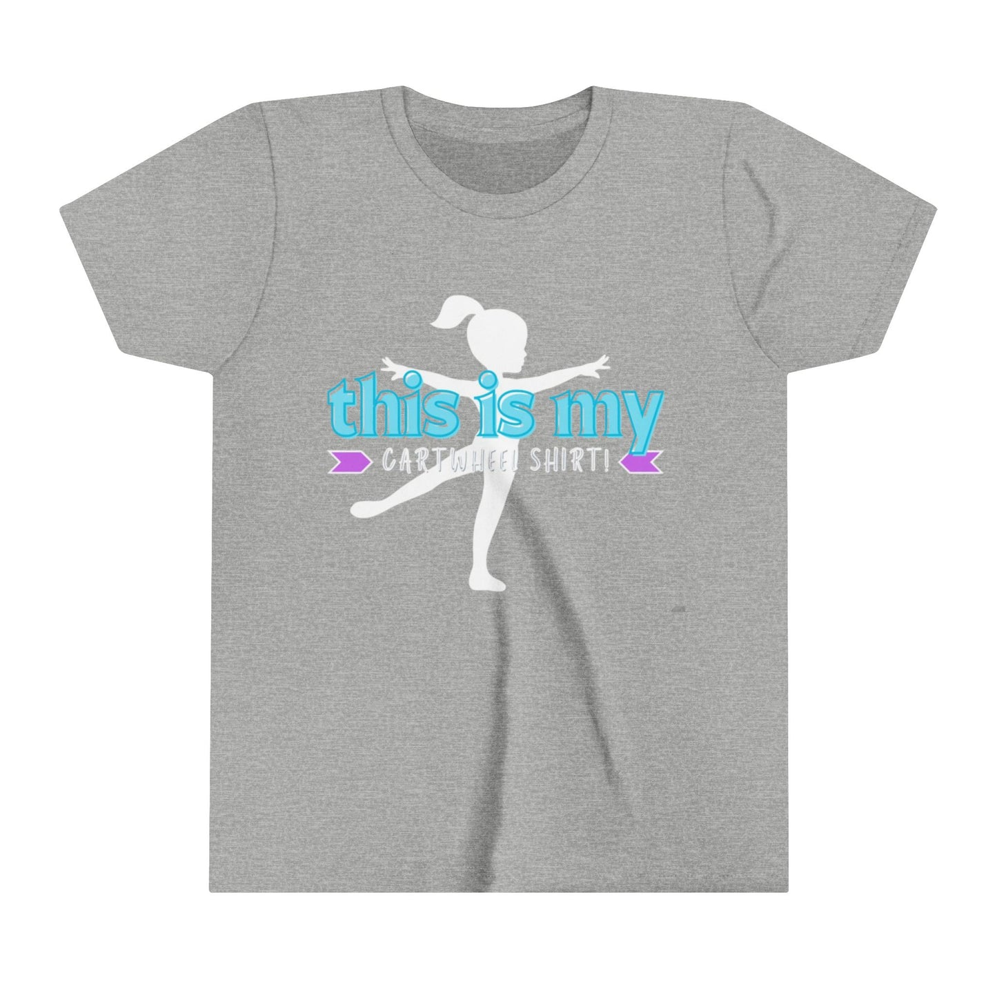 My Cartwheel Shirt-Turquoise (Youth Short Sleeve Tee)