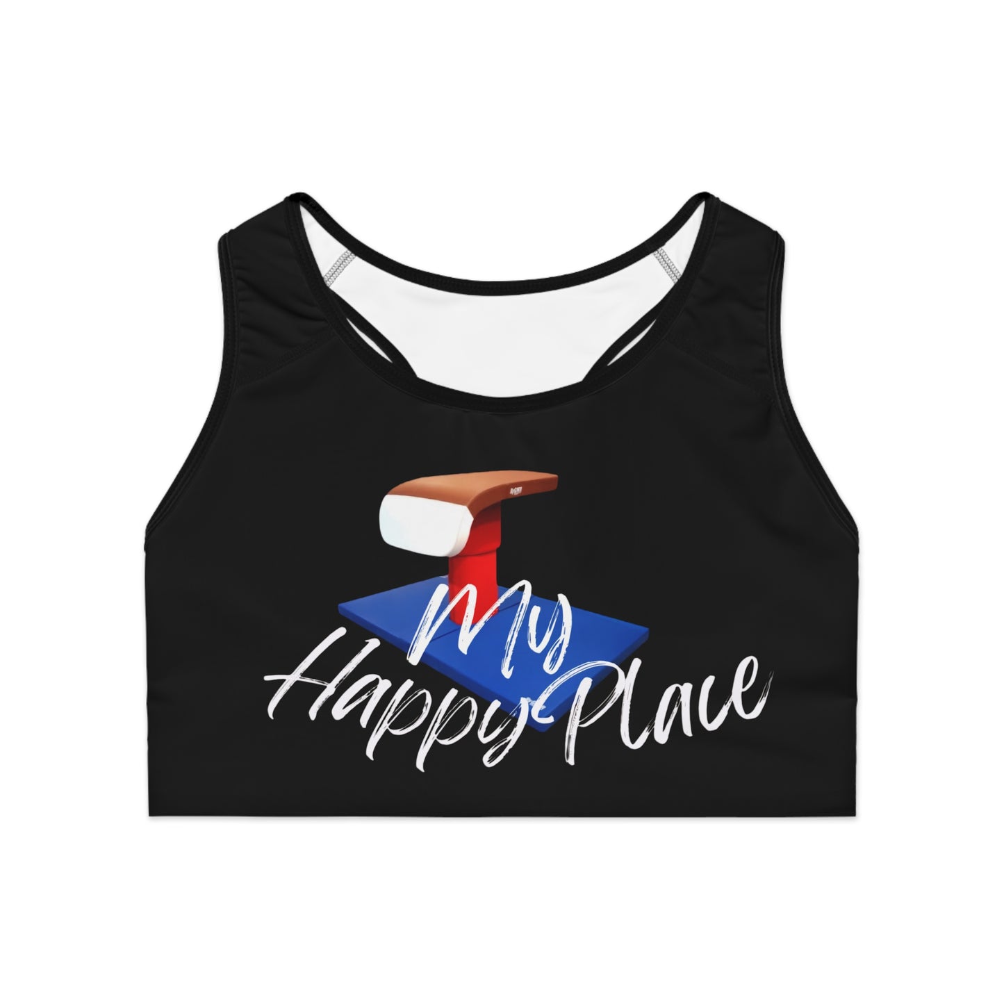 My Happy Place-Vault (Sports Bra (AOP)