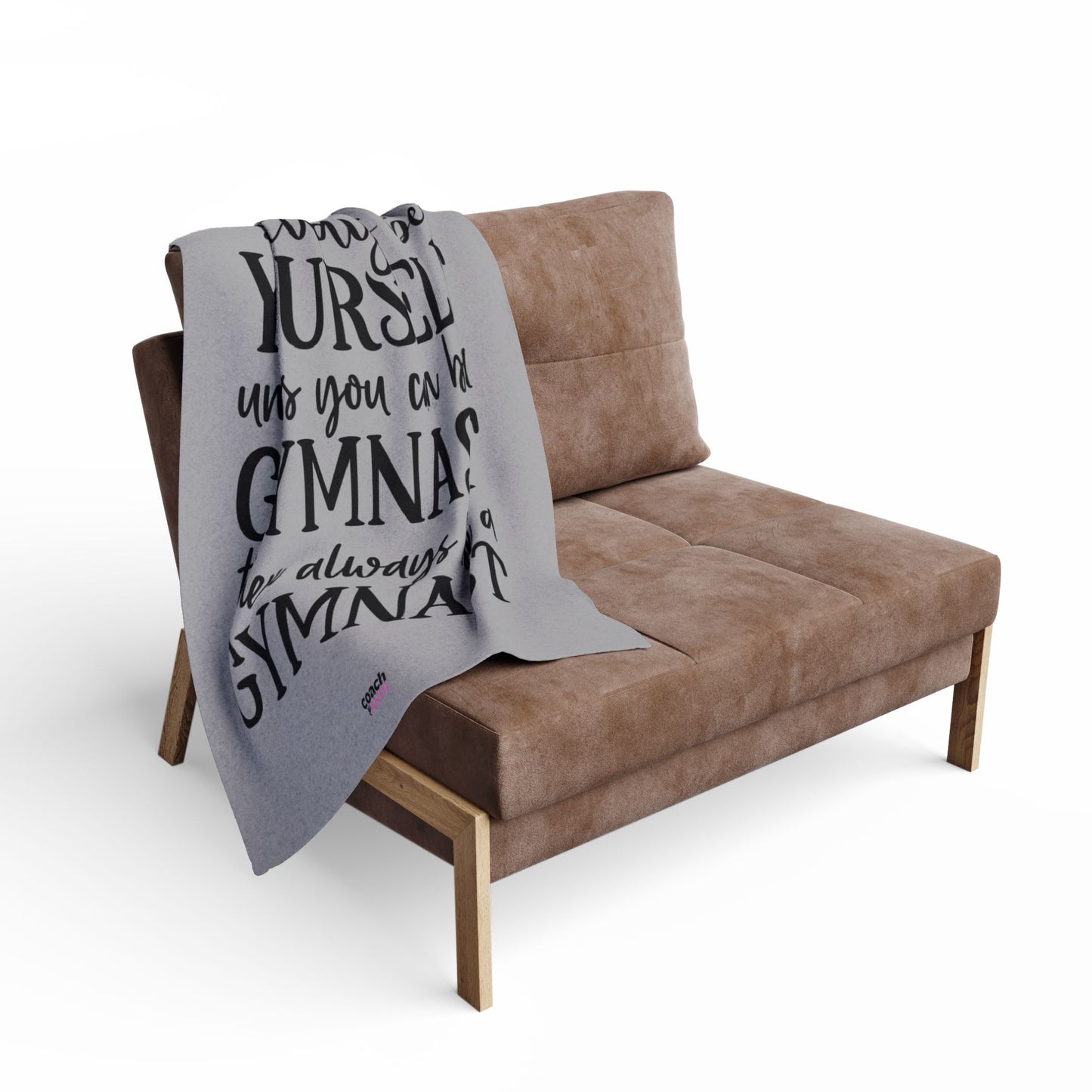 Always Be A Gymnast-Grey (Arctic Fleece Blanket)
