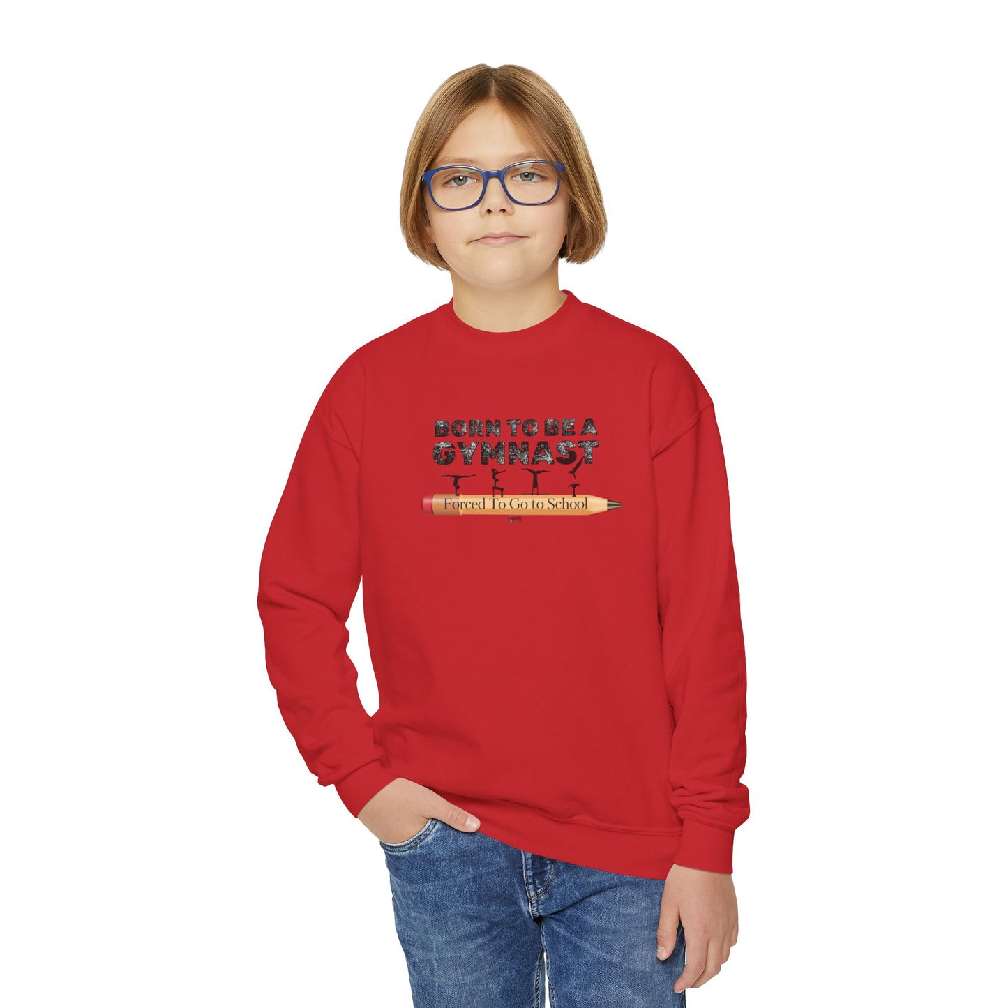 Born a Gymnast (Youth Crewneck Sweatshirt)