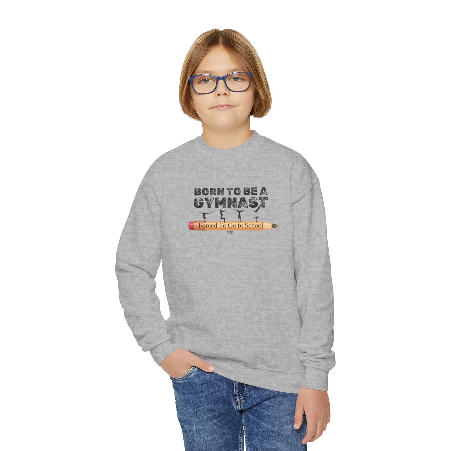 Born a Gymnast (Youth Crewneck Sweatshirt)