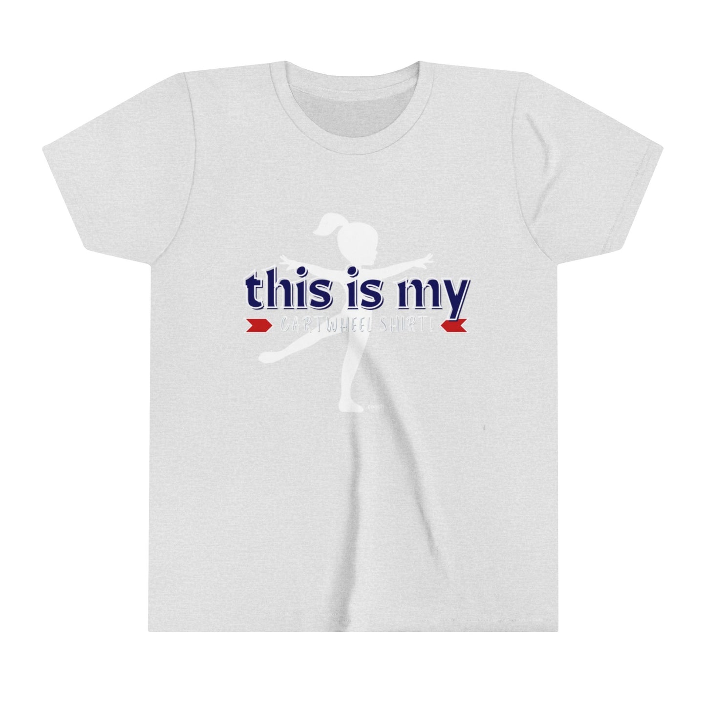My Cartwheel Shirt-Navy/Red (Youth Short Sleeve Tee)