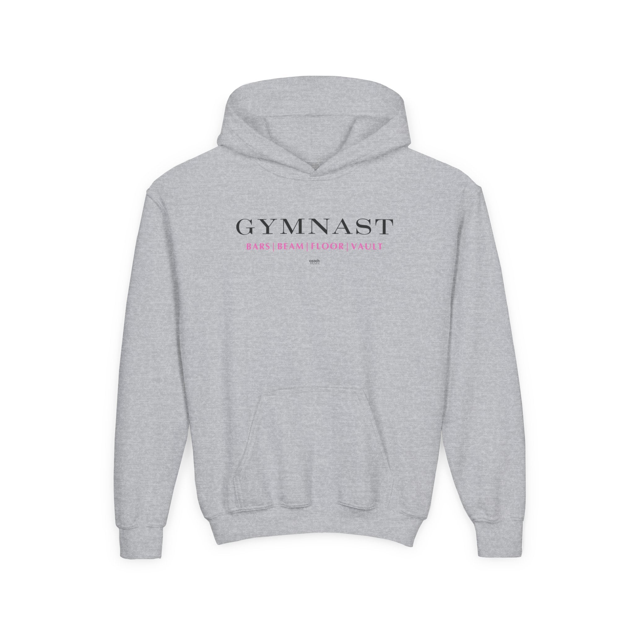 GYMNAST (Bars Beam Floor Vault) Hoodie - Pink (Youth)