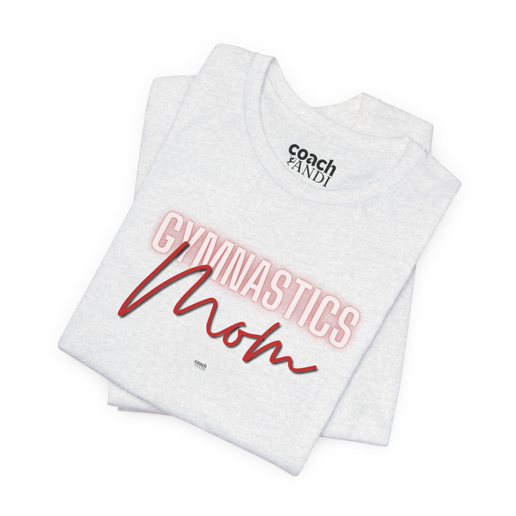 Glow Gym Mom Tshirt - Red (Adult)