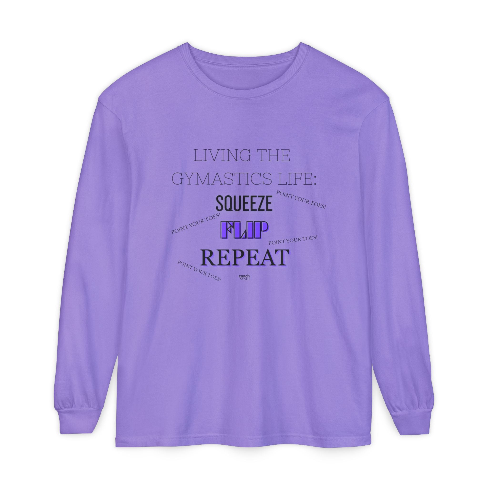 Squeeze Flip Repeat - Purple (Adult Longsleeve Shirt)