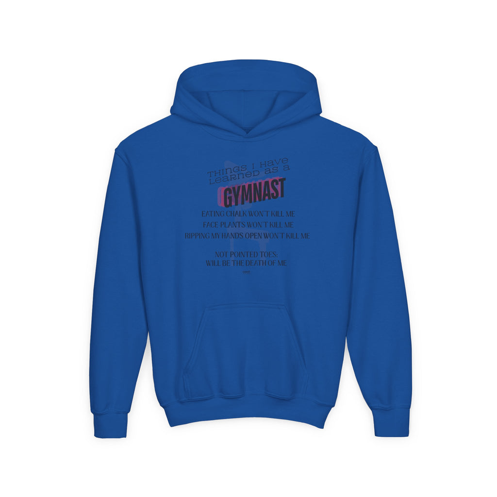 Things I learned as a Gymnast Hoodie - Red (Youth)