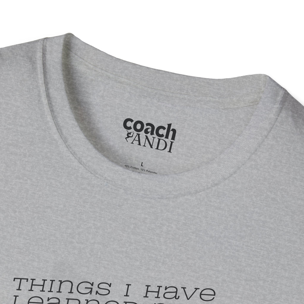 Things I Learned as a Gymnast Tshirt - Blue (Adult)