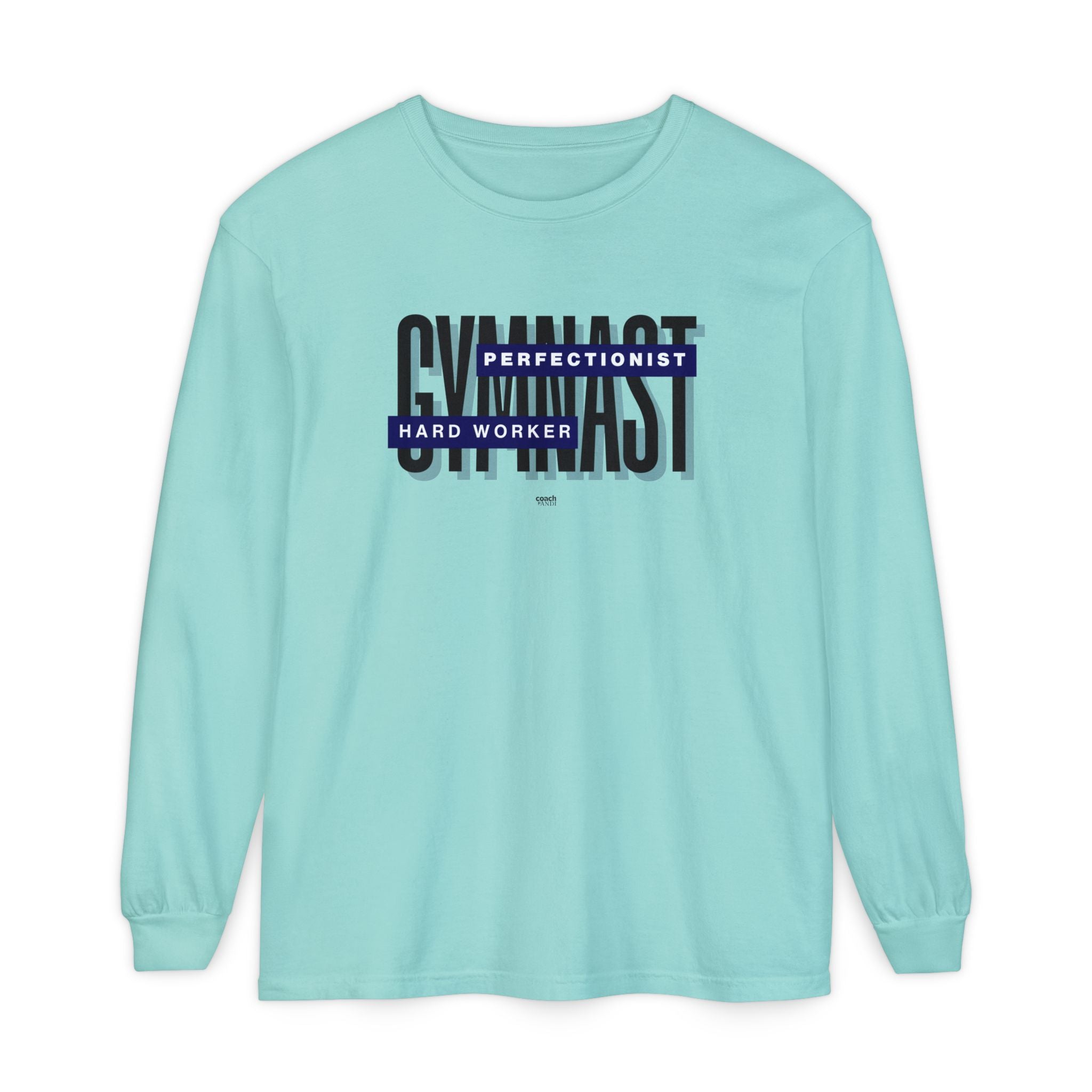 Gymnast Hard Worker Long Sleeve Shirt - Navy (Adult)