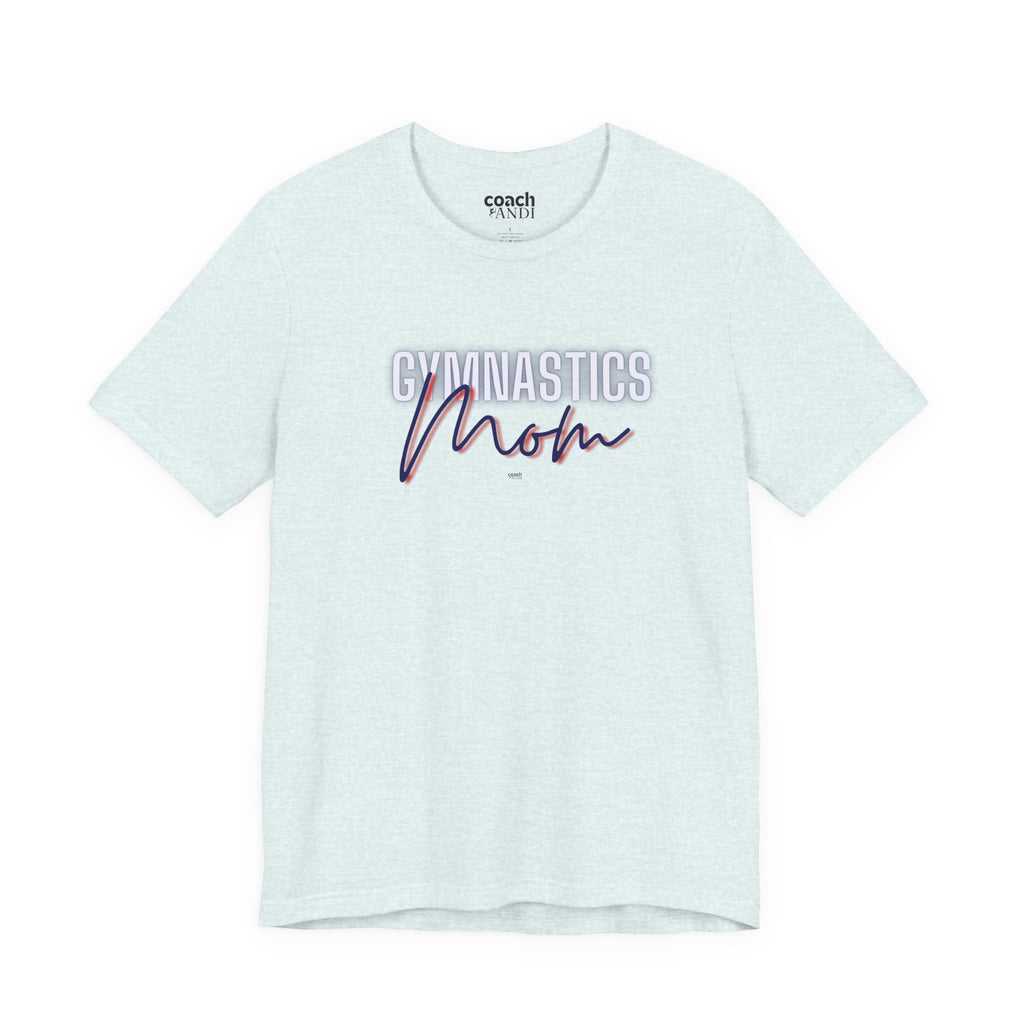 Glow Gym Mom Tshirt - Blue/Red (Adult)