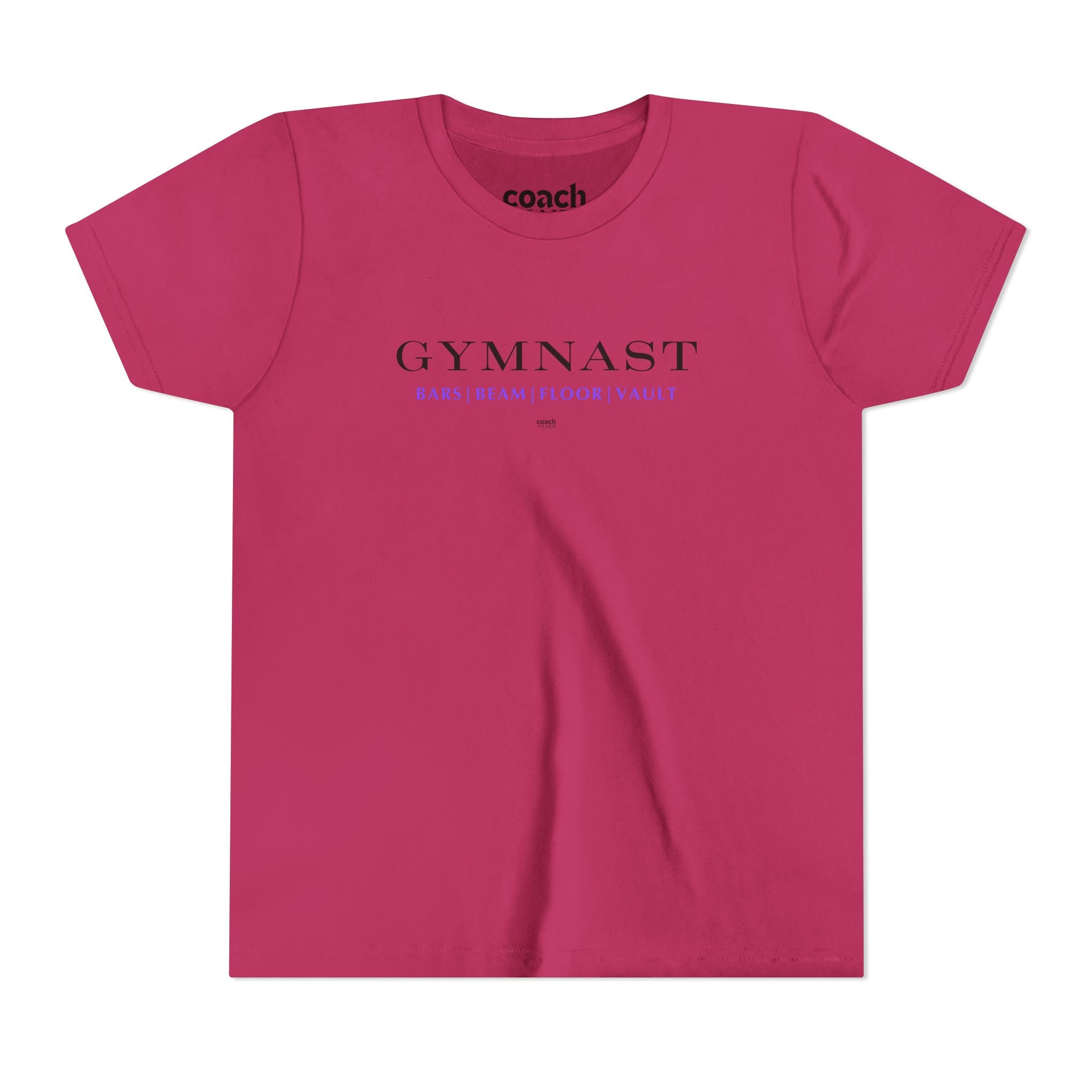 GYMNAST (Bars Beam Floor Vault) Tshirt - Purple (Youth)