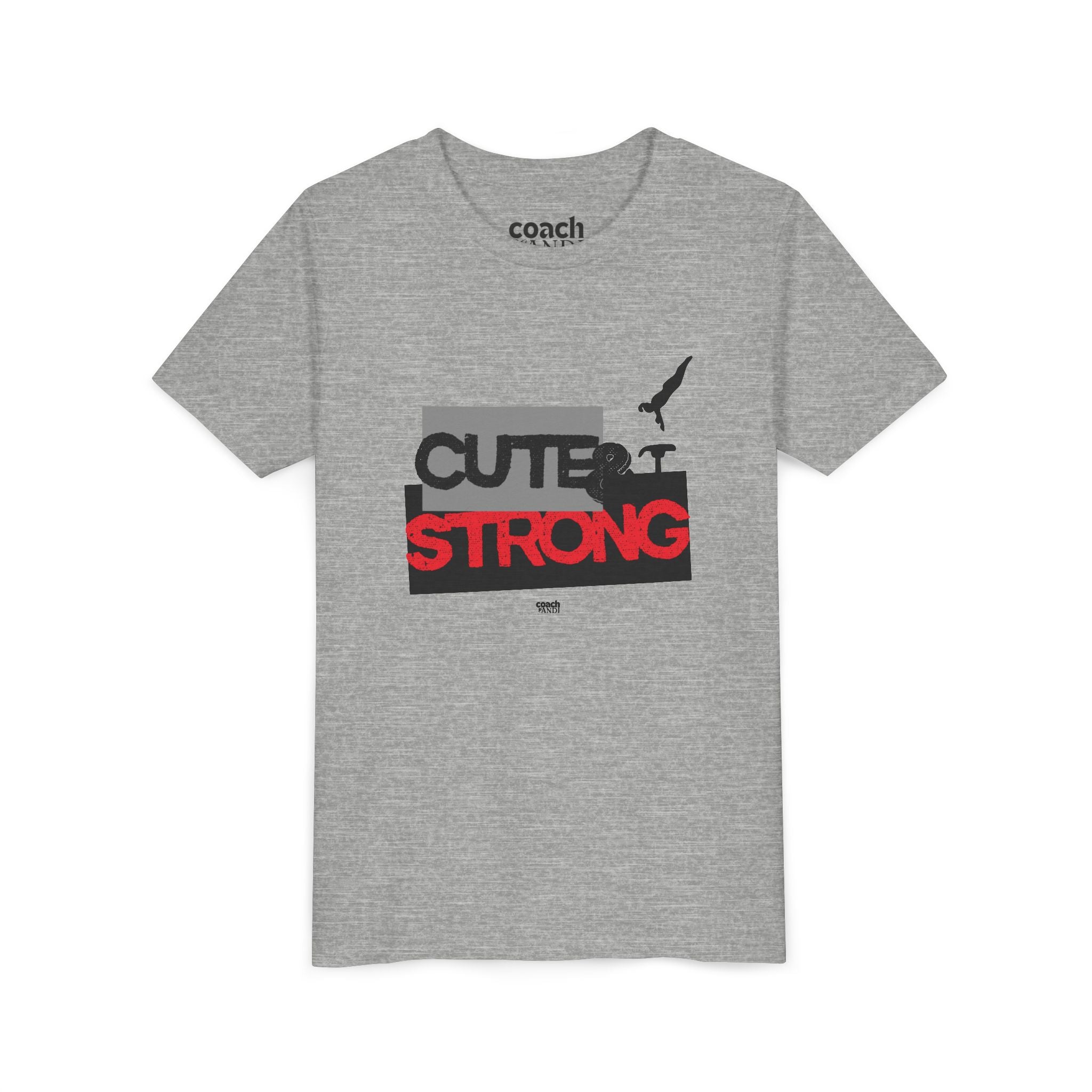 Cute & Strong Youth Short Sleeve Tee - Red/Black