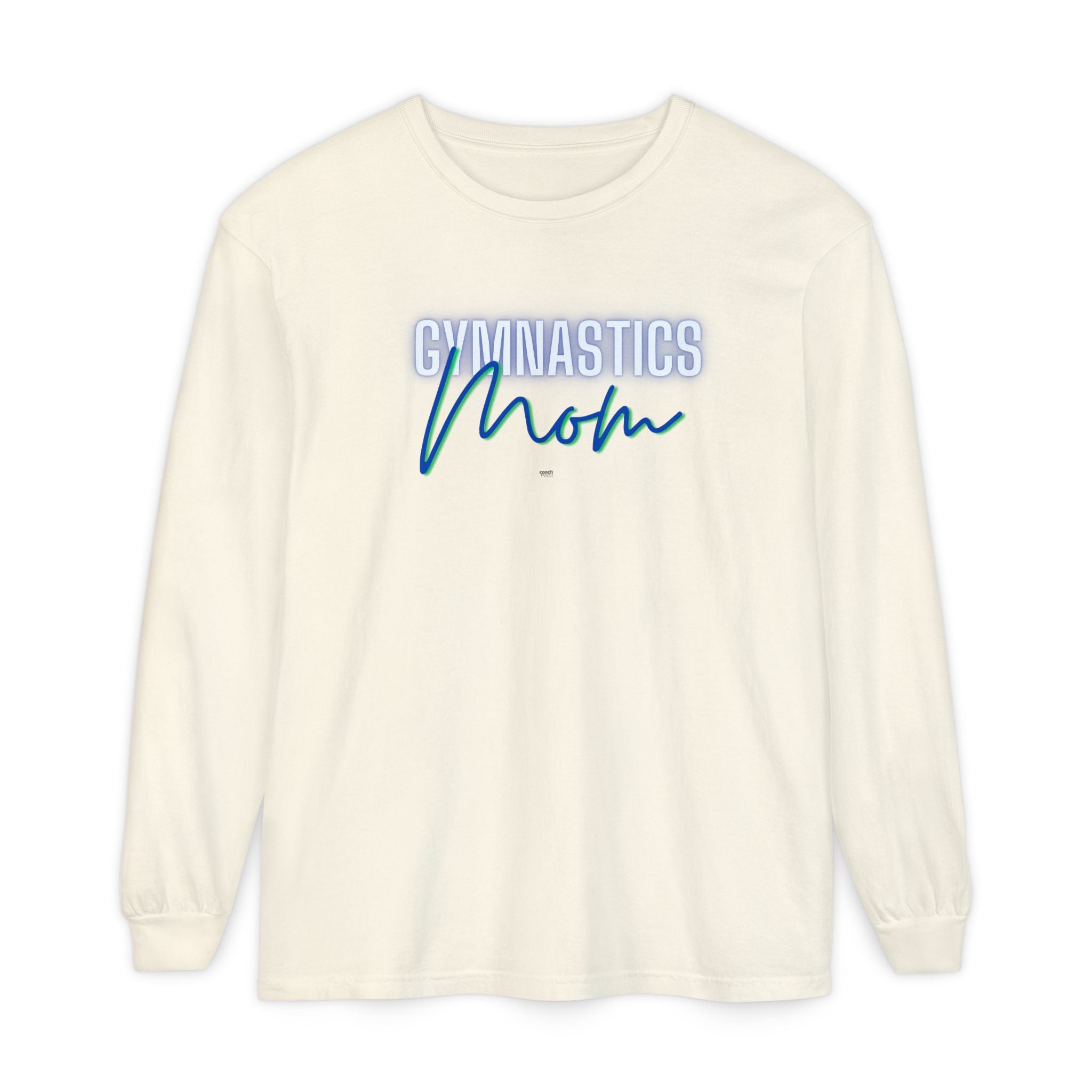 Glow Gym Mom Long Sleeve Shirt - Blue/Green (Adult)
