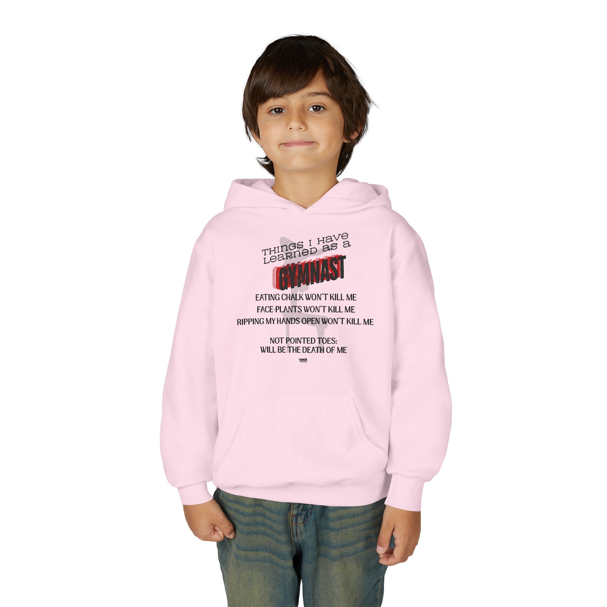 Things I learned as a Gymnast Hoodie - Red (Youth)
