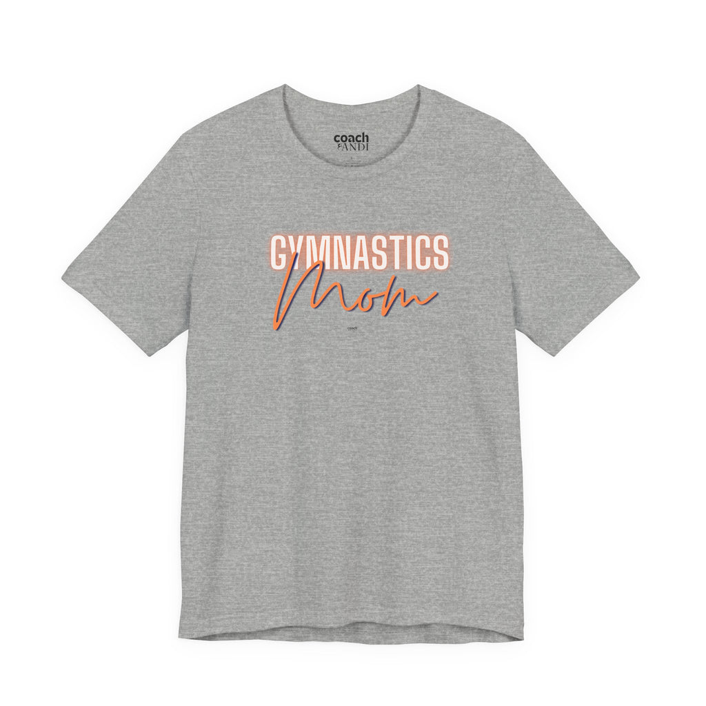 Glow Gym Mom Tshirt - Orange/Blue (Adult)