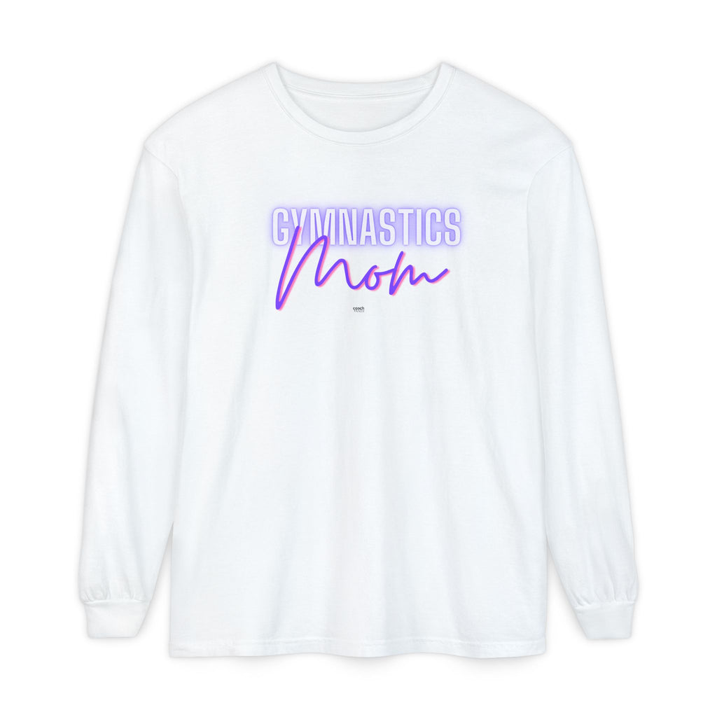 Glow Gym Mom Long Sleeve Shirt - Purple/Pink (Adult)
