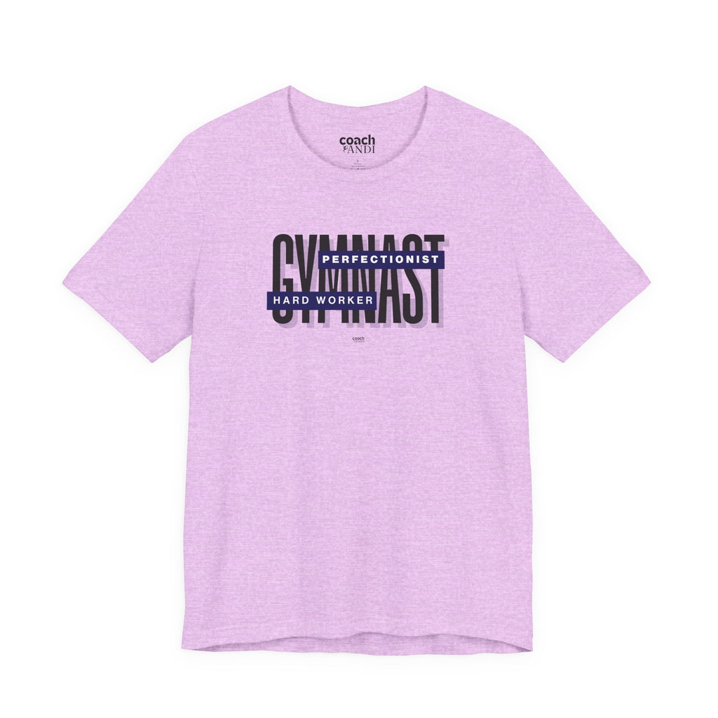 Gymnast Hard Worker Tshirt - Blue (Adult)