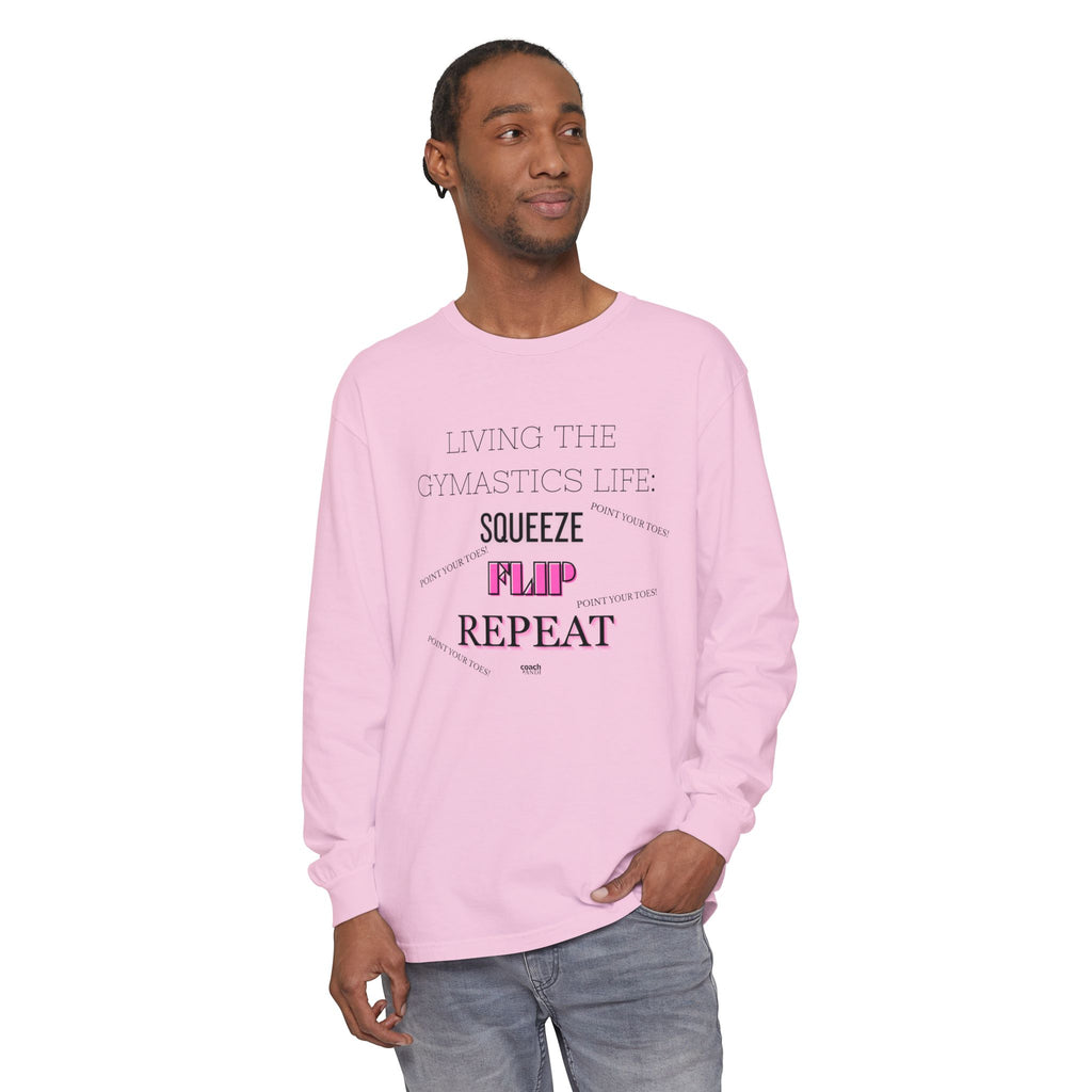 Squeeze Flip Repeat -Pink (Adult Longsleeve Shirt)