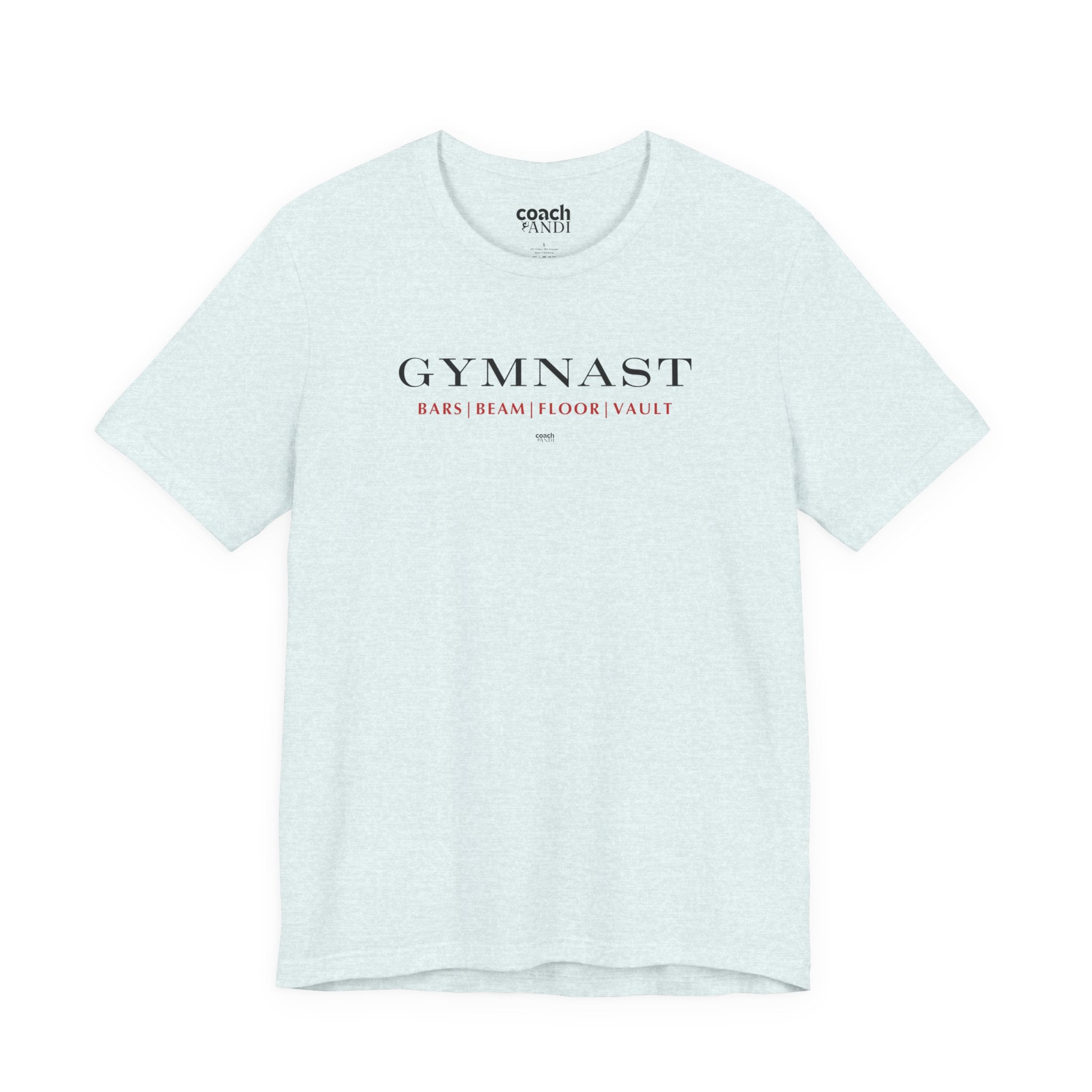 GYMNAST (Bars Beam Floor Vault) Tshirt - Red (Adult)