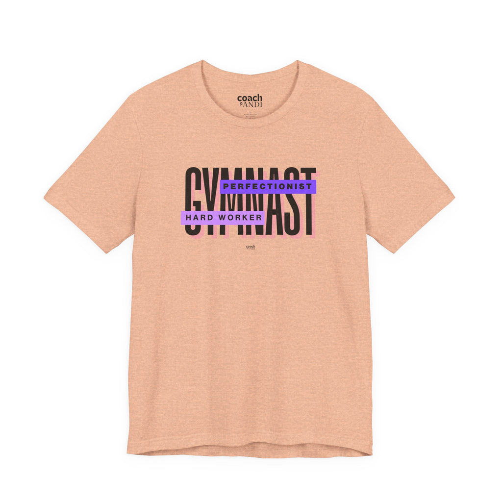 Gymnast Hard Worker Tshirt - Purple (Adult)