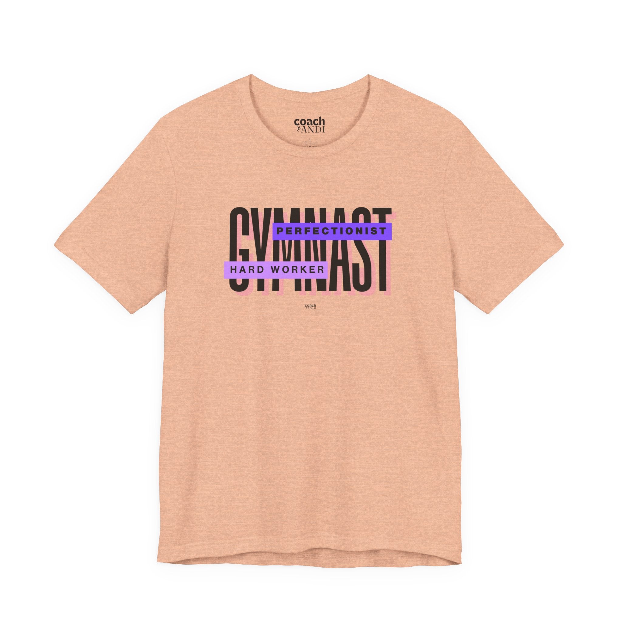 Gymnast Hard Worker Tshirt - Purple (Adult)