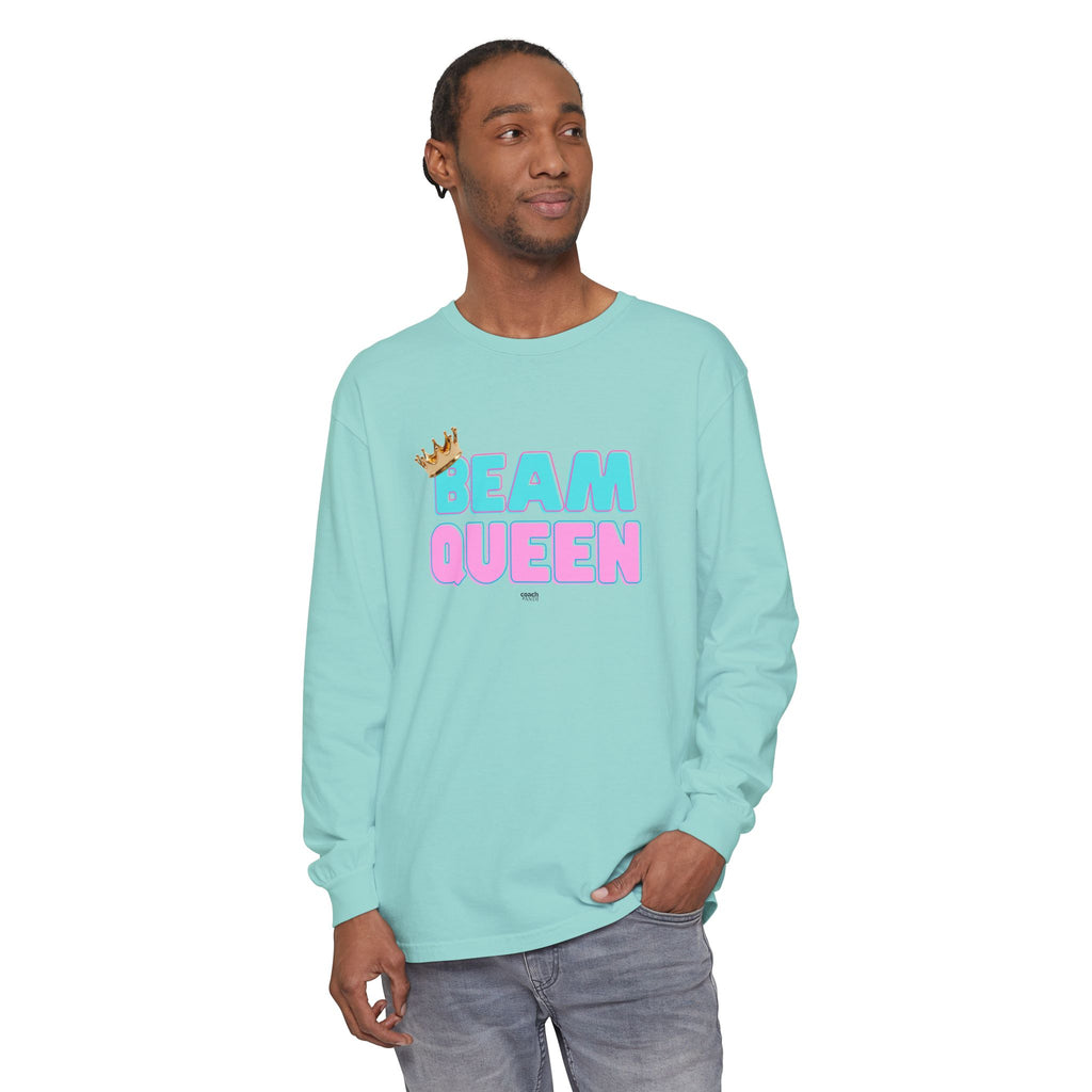 Beam Queen - Aqua/Pink (Adult Longsleeve Shirt)