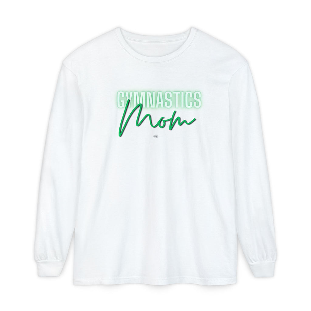 Glow Gym Mom Long Sleeve Shirt - Green (Adult)
