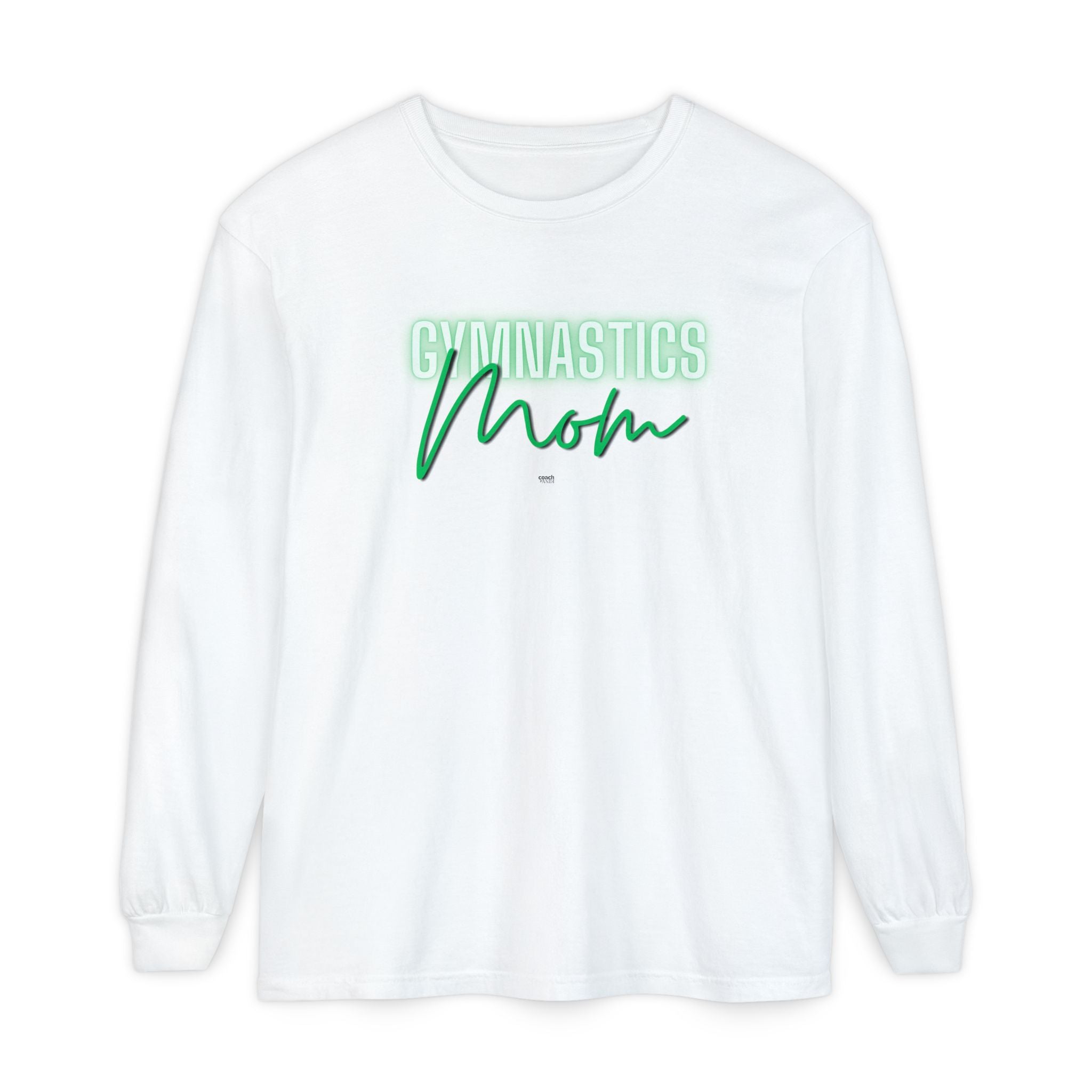 Glow Gym Mom Long Sleeve Shirt - Green (Adult)