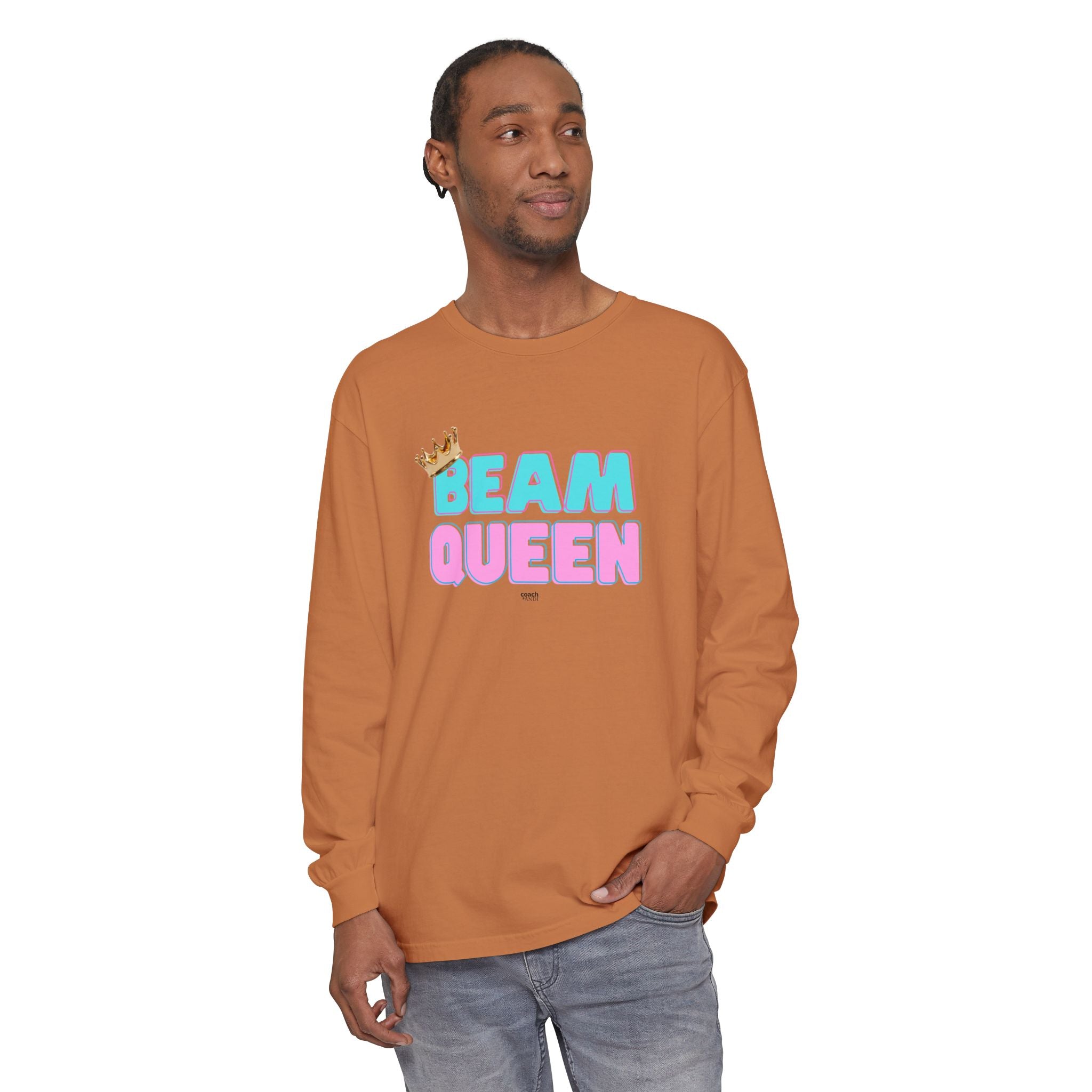 Beam Queen - Aqua/Pink (Adult Longsleeve Shirt)