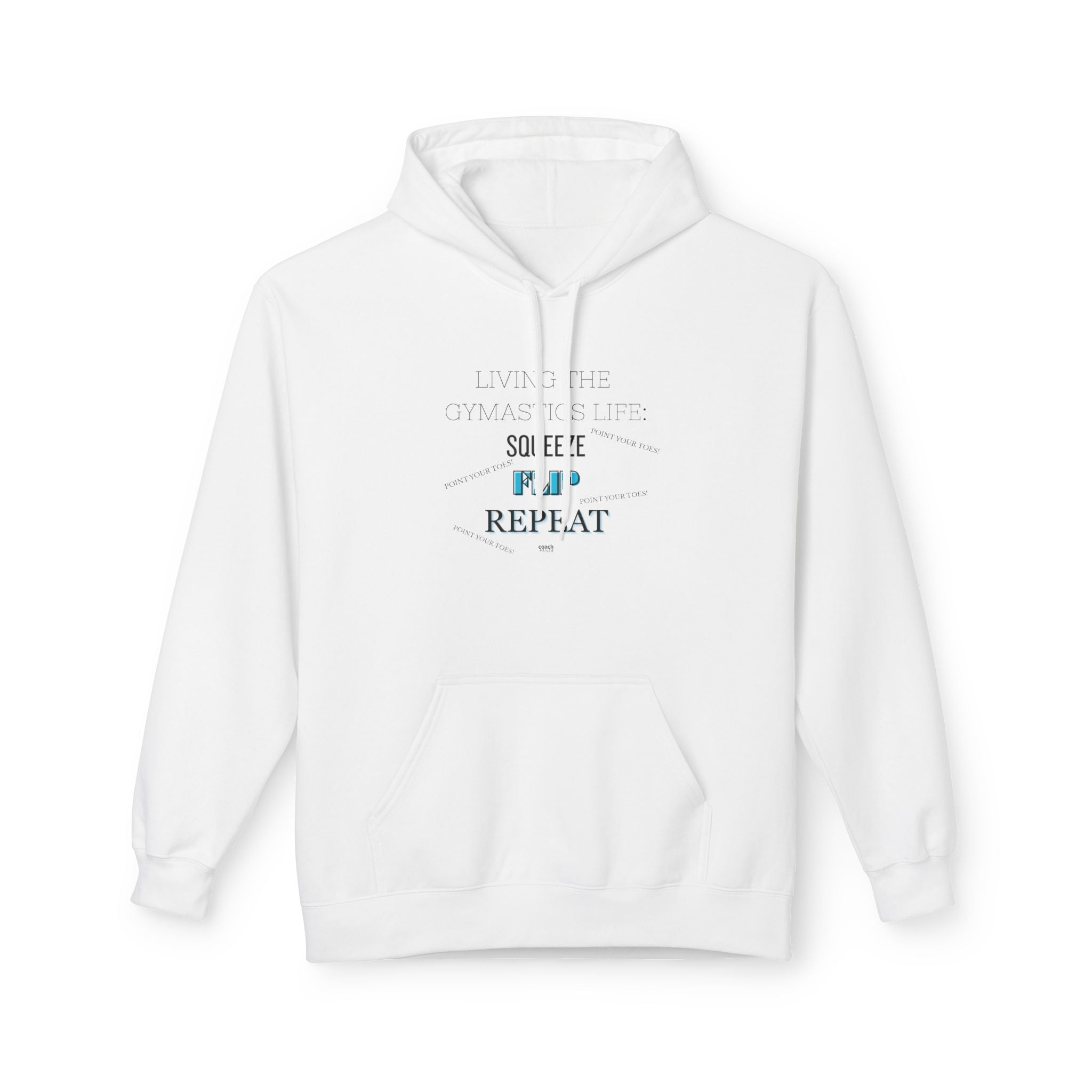 Squeeze Flip REPEAT Hoodie - Aqua (Adult)
