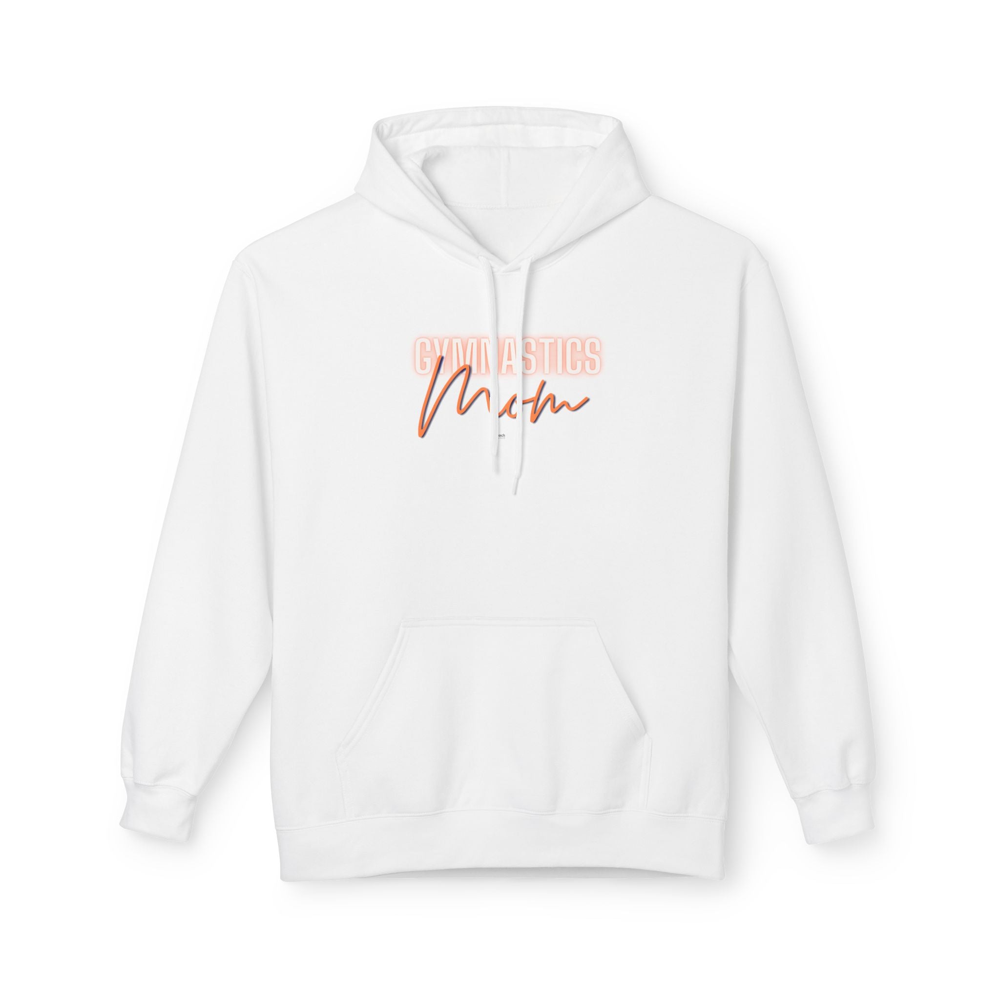 Glow Gym Mom Hoodie- Orange/Blue (Adult)