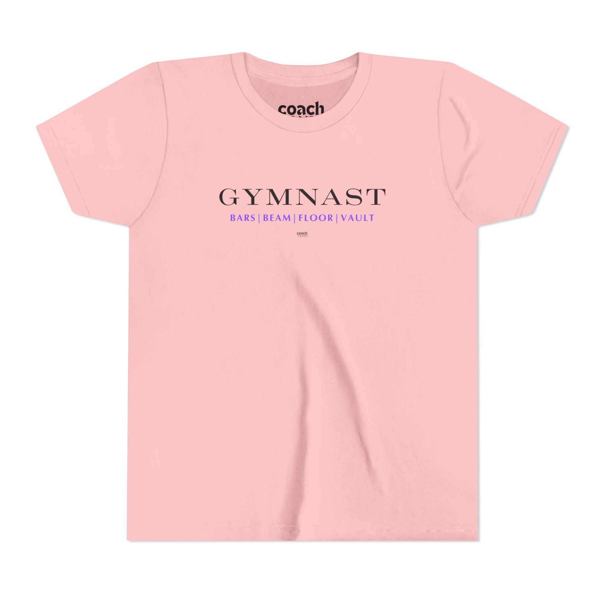 GYMNAST (Bars Beam Floor Vault) Tshirt - Purple (Youth)