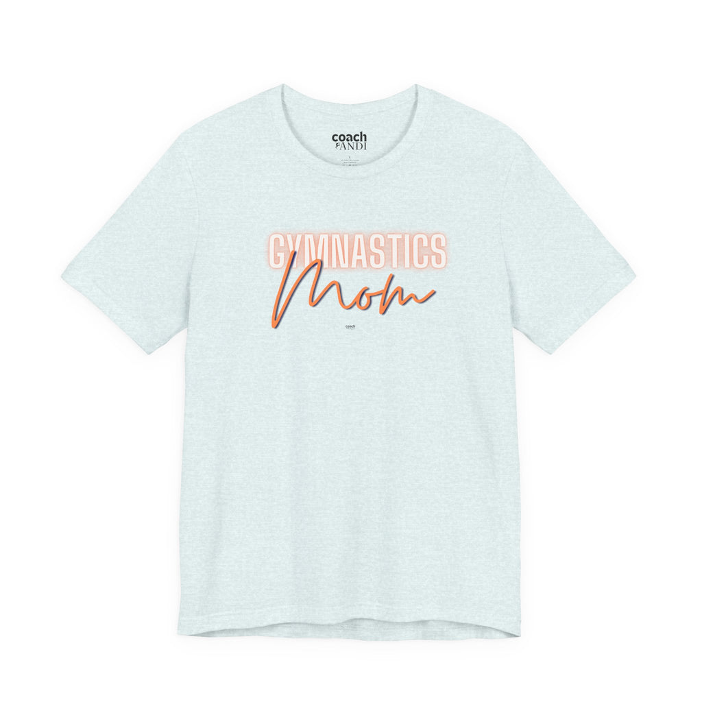 Glow Gym Mom Tshirt - Orange/Blue (Adult)
