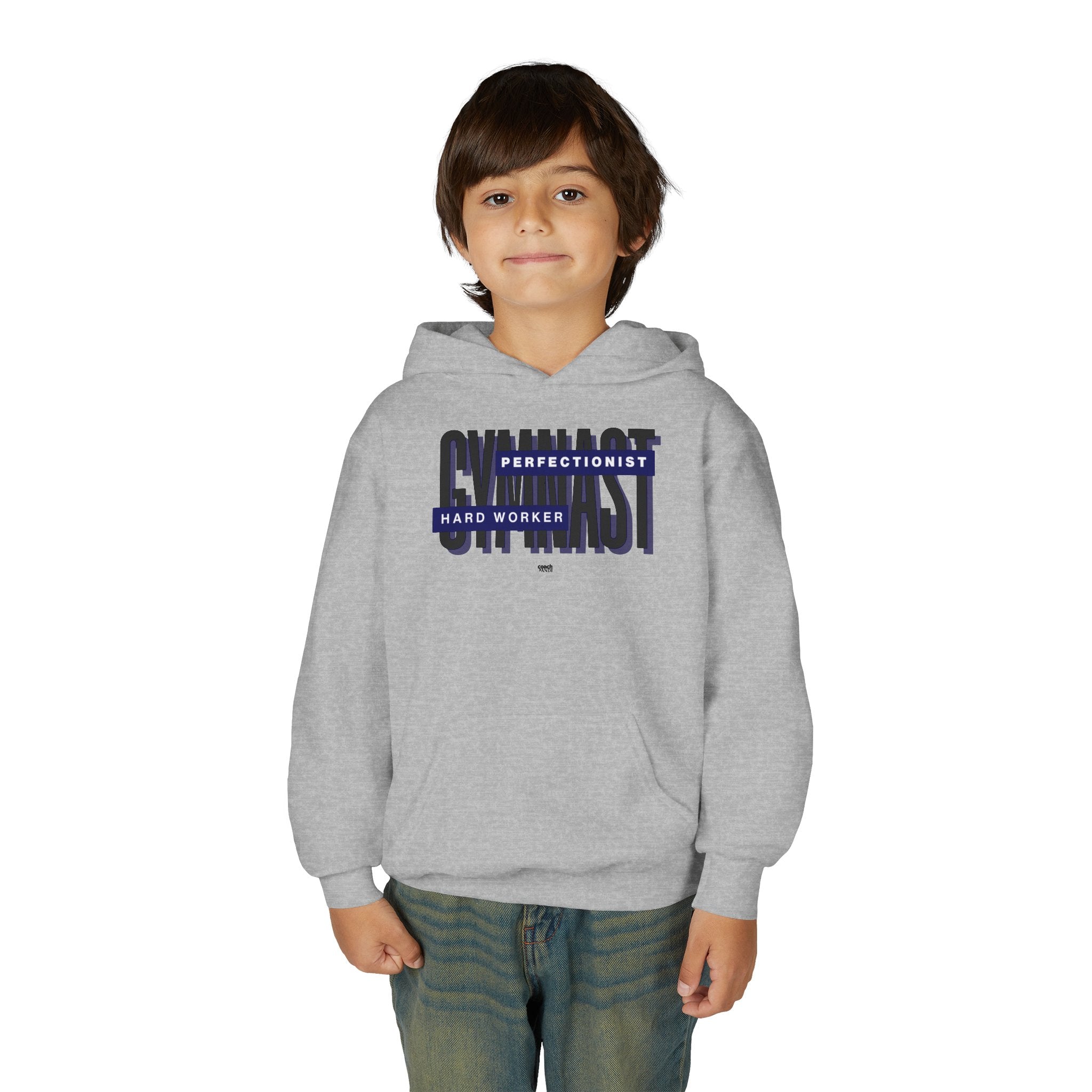 Gymnast Hard Worker Hoodie - Navy (Youth)